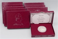 (9) 1982 Washington PROOF Silver Half Dollar