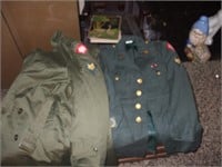 WWII CLOTHING, BADGES, MILITARY