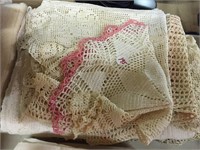 Crocheted tablescloths & doilies