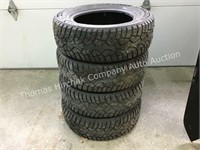 (4) General 185/65 r14 studded