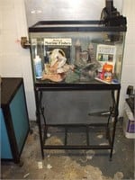 AQUARIUM WITH STAND AND SUPPLIES
