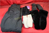 Colombia Snow Bibs Women's XL, Thinsulate Gloves,