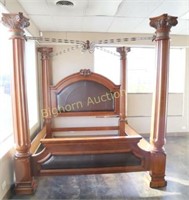 Wooden King Size Canopy Bed