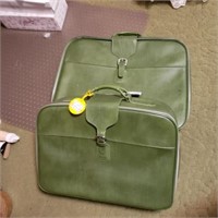 Green luggage