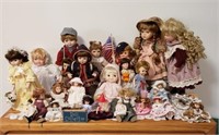 Lot full of misc. collector dolls
