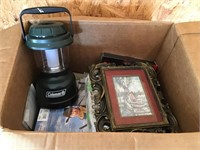 Box lot of VHS tapes, battery powered Coleman