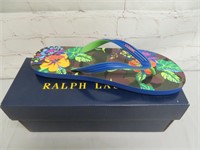 Mens New Ralph Lauren Flip Flops Size 13