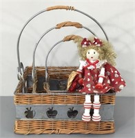 Nesting Baskets & Bead Doll
