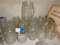 Assorted Quart Canning Jars