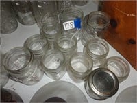 Assorted Pint and Half Pint Canning Jars