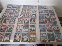 SHEETS OF ASSORTED BASEBALL CARDS