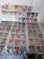 SHEETS OF ASSORTED HOCKEY CARDS