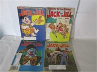 4 VINTAGE JACK and JILL KIDS COMICS