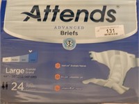 New 24 pack Attends Adult Diaper Briefs