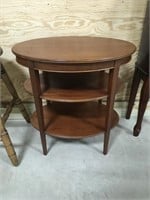 Oval 3 Tier Table