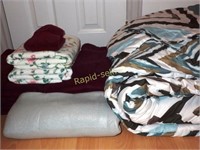 Queen Size Comforter, New Blanket & Towels