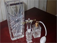 Perfume Bottles and Vase