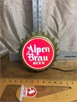 Alpen Brau beer sign