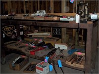 7 Ft Metal Work Bench W/ 5" Rock Island Vise*