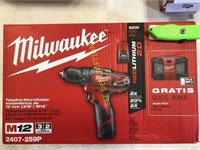 Milwaukee Drill/driver kit - see description