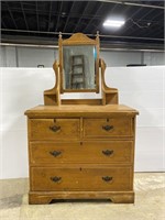 Vintage dresser project w/ vanity mirror