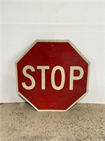 Genuine retired metal Stop sign