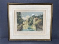 R. Brumel original framed print