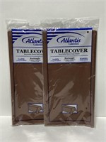 Lot of 2 new heavy duty plastic table covers