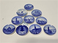 Collection of Rotal Copenhagen mini plates