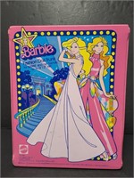 Vintage 1977 Mattel Barbie doll trunk, pink