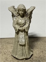 Cement angel garden planter statue