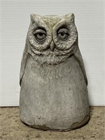 Handcrafted & signed cement owl statues