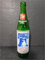 Vintage 7up commemorative glass bottle