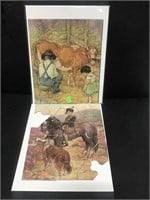 Two Vintage Jigsaw Puzzles