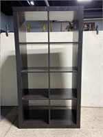 Tall 9-cube organizer shelf