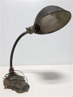Antique 1921 S. Robert Schwartz gooseneck lamp