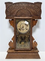 Antique mantle clock with key
