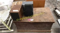 Wood box, speakers