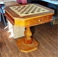 Unique Table w/Backgammon Board Insert - Nice