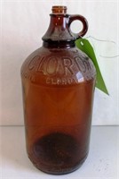 Clorox Glass Jug, Approx 10" h
