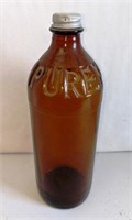 Purex Glass Bottle w/Lid, Approx 10" j