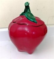 Strawberry Cookie Jar, Shows Crazing on Inside