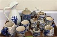 Lots of Blue & White - Creamers, Cups &  More