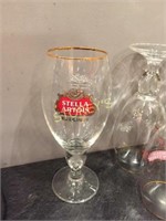 6 LG Stella Beer Glasses