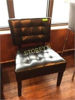 Black Cushioned Dining Chair