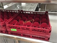 4 Red Dishwasher Racks