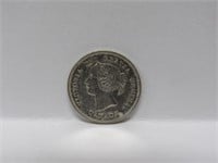 1871 Silver Canada 5 cent