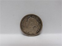 1886 Silver Canada 5 cent