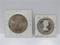 1973 Olympic Comm. 2 Coins silver