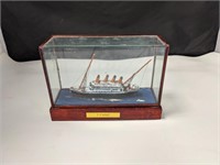 Titanic Ship in Display Case